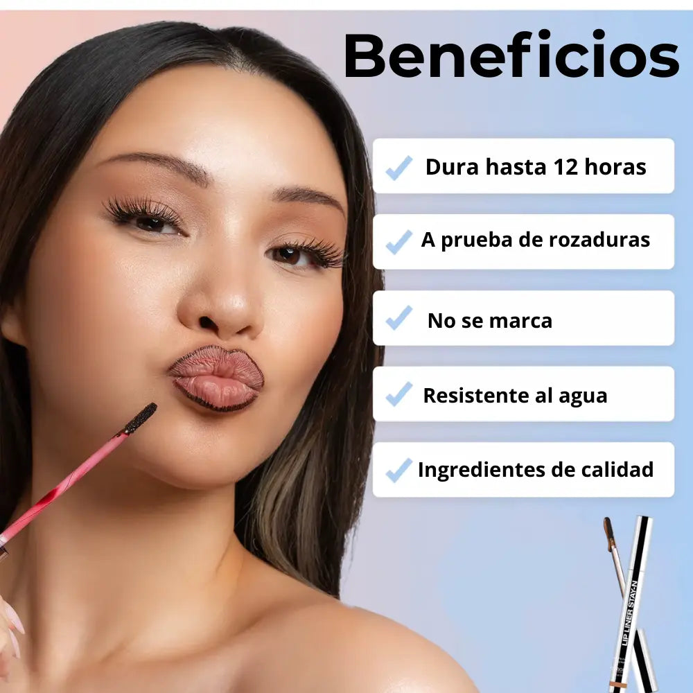 Labial waterproof de larga duración BeautyBeauté